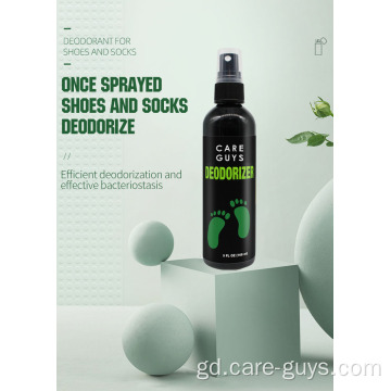 Deodorizer bhròg agus spraeadh deodorant coise